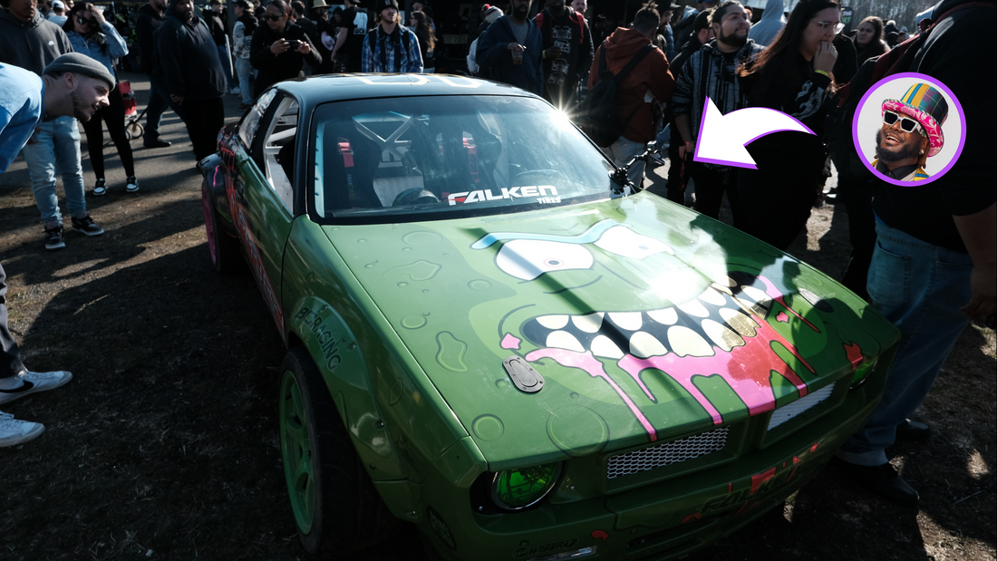 T-Pain Drifts into the Spotlight at LZ World Tour in His Rick and Morty themed Nissan S14