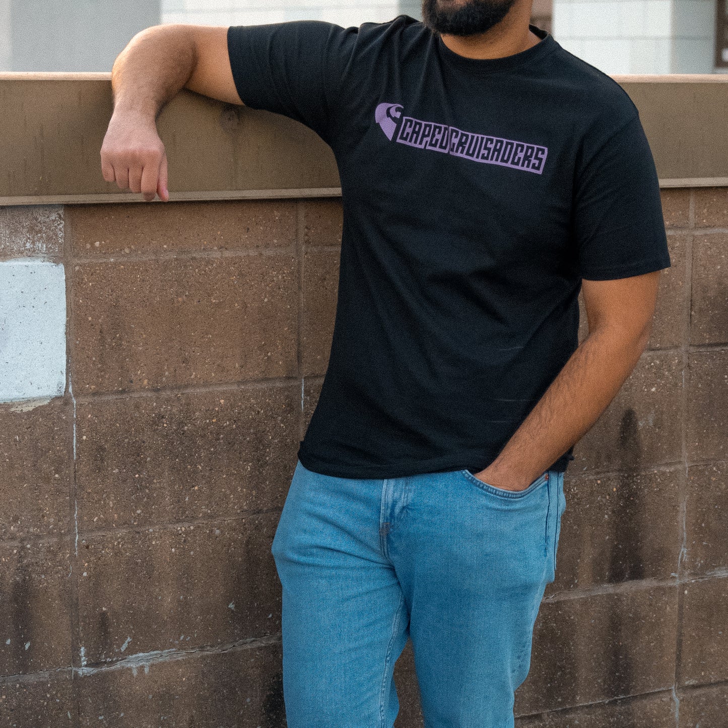 Caped Cruisaders Original Tee Black - Car Culture Streetwear