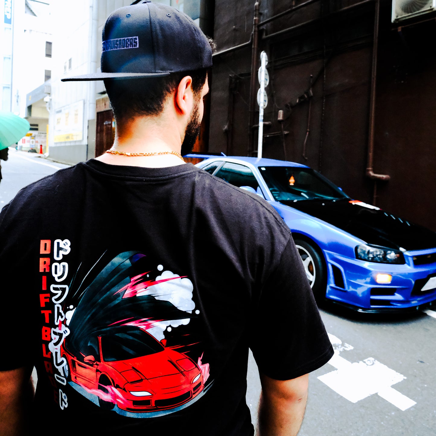 DriftBlade Graphic Tee Black - JDM Drift Car
