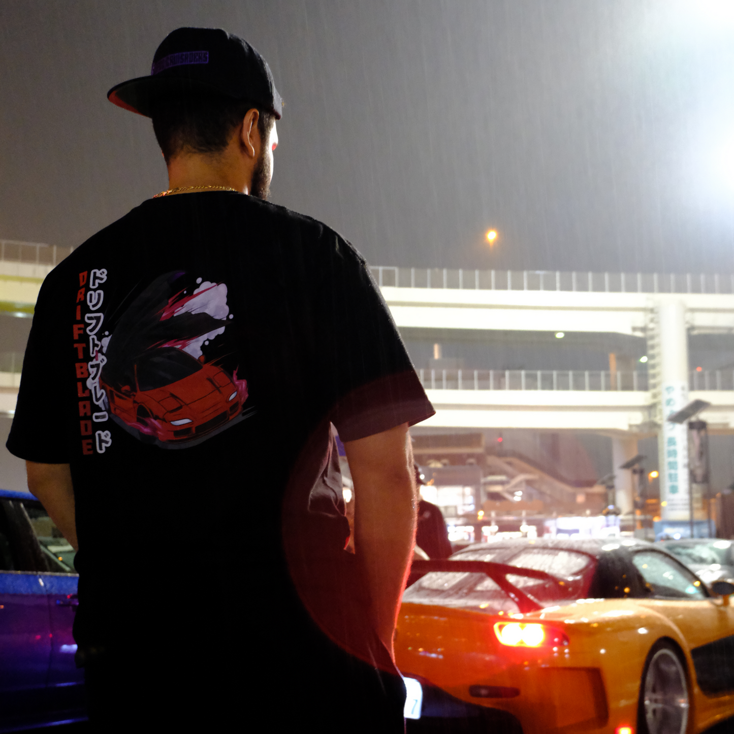 DriftBlade Graphic Tee Black - JDM Drift Car