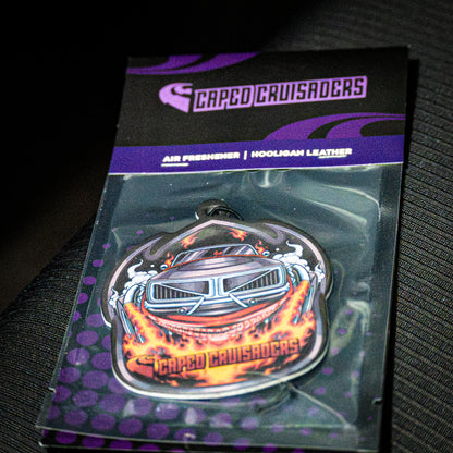 Caped Cruisaders HOOLIGAN LEATHER Scent Air Freshener