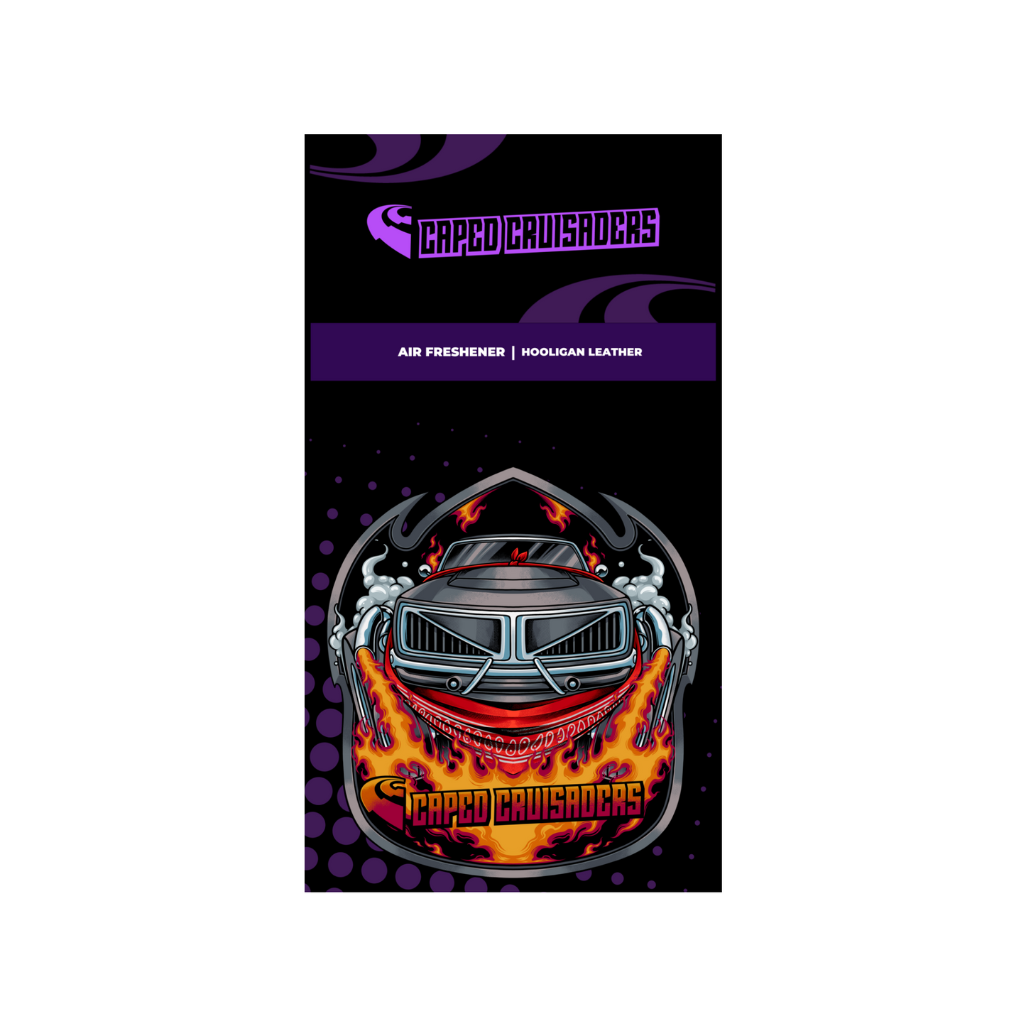 Caped Cruisaders HOOLIGAN LEATHER Scent Air Freshener