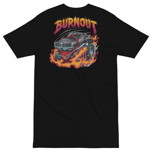 Caped Cruisaders BURNOUT Graphic Tee Black