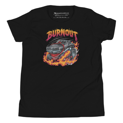 Youth Caped Cruisaders BURNOUT Graphic Tee Black