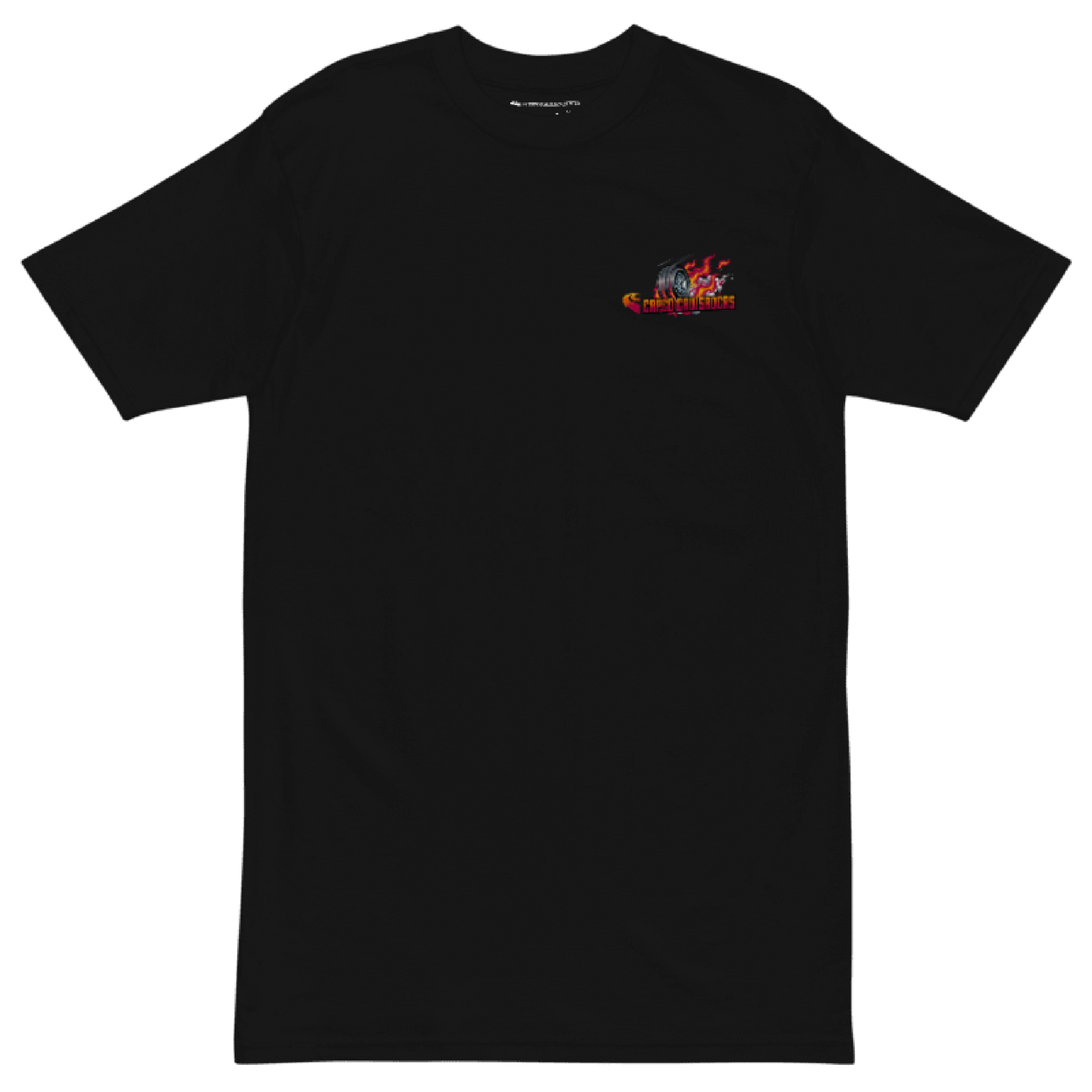 Caped Cruisaders BURNOUT Graphic Tee Black